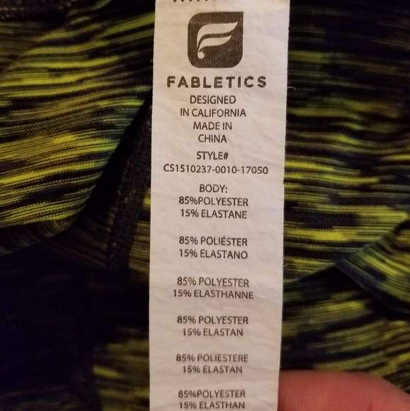 FABLETICS Salar Printed Powerhold Capri Legging L - Picture 4 of 7